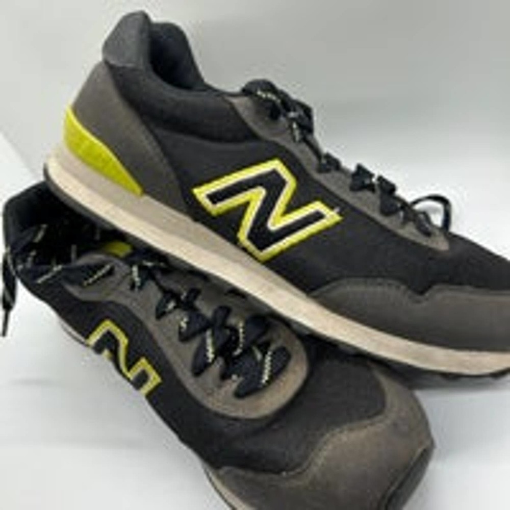 New Balance Mens ML515TB3 Grey and Neon Green Size 9